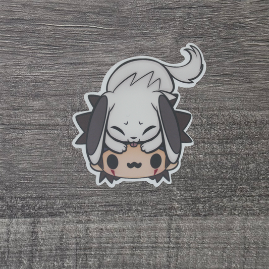 Kiba and Akamaru Sticker