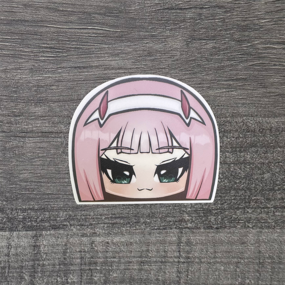 Zero Two ChubBaes Peeker Sticker – ku-workshop